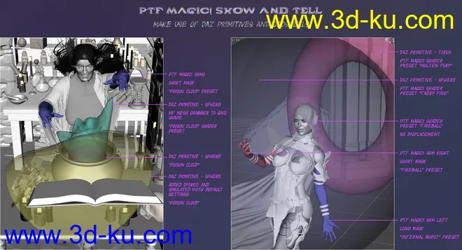 PTF Magic! Shaders and Wearables for Genesis 3 and 8模型的图片10
