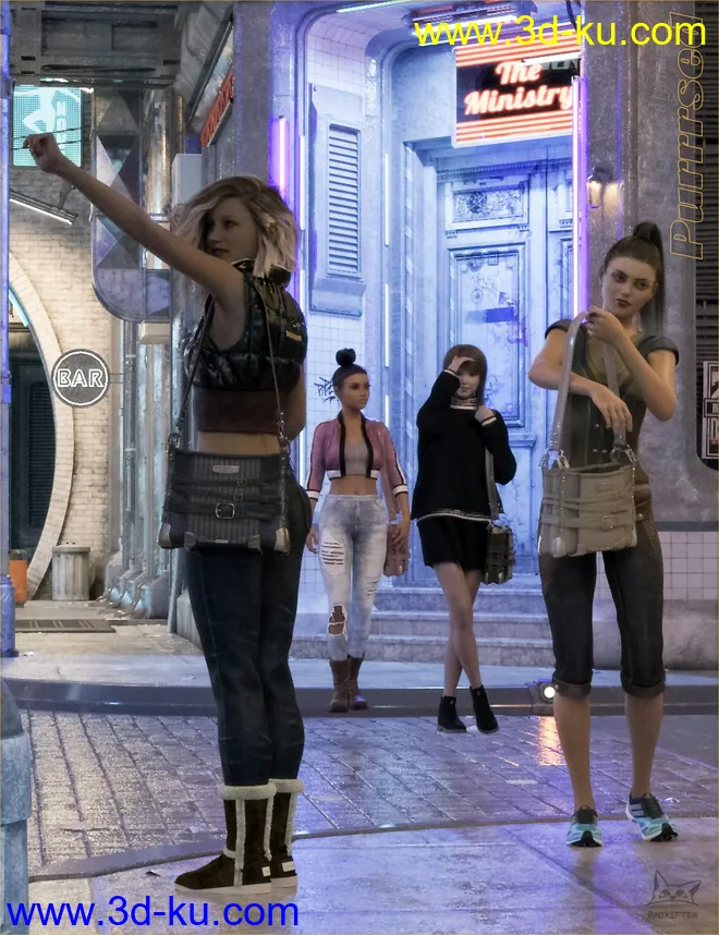 Purrrsed Purse and Poses for Genesis 8 Female(s)模型的图片14