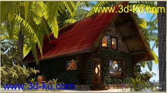 3D打印模型PW Log House的图片