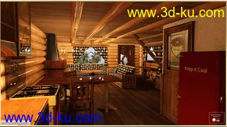 3D打印模型PW Log House的图片
