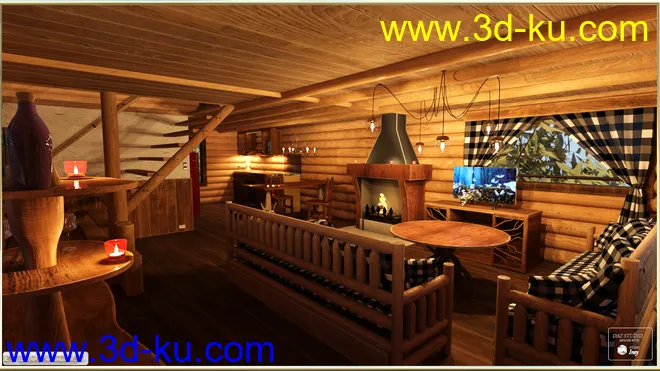 PW Log House模型的图片4