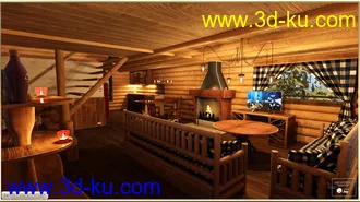 3D打印模型PW Log House的图片