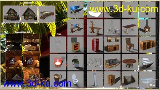 3D打印模型PW Log House的图片