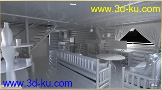 3D打印模型PW Log House的图片