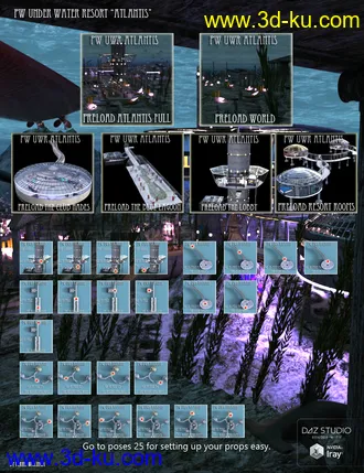 3D打印模型PW Under Water Resort Atlantis的图片