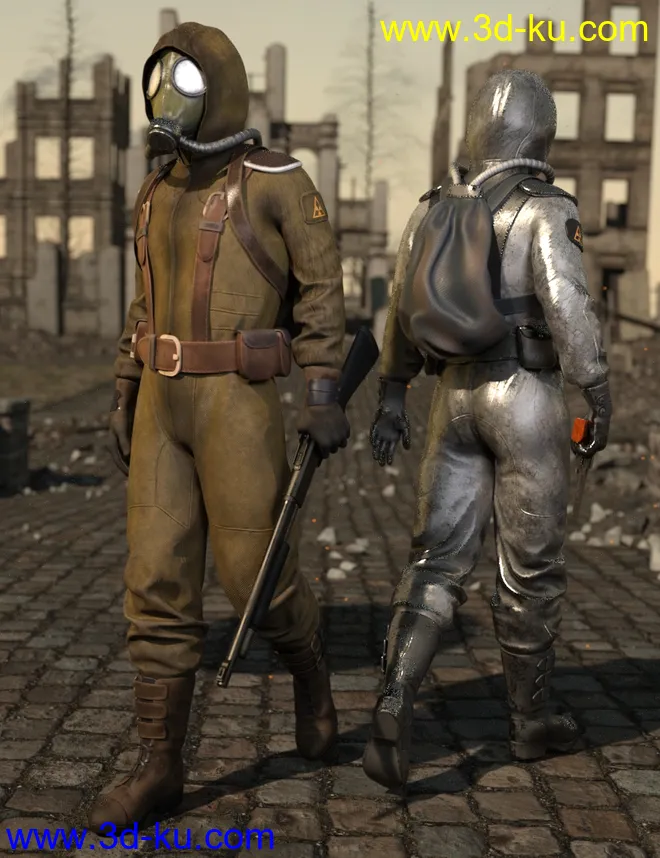 Radioactive Soldier Outfit for Genesis 8 Male(s)模型的图片2