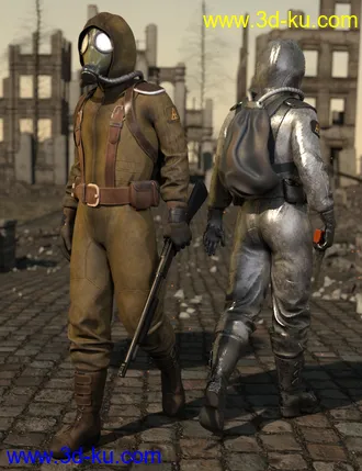 3D打印模型Radioactive Soldier Outfit for Genesis 8 Male(s)的图片