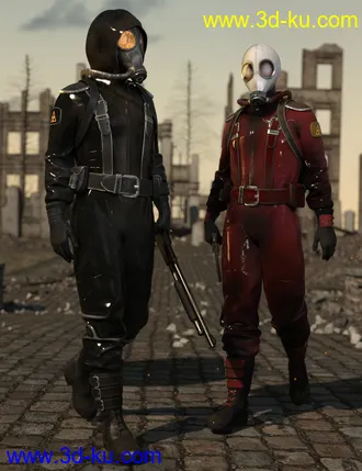 3D打印模型Radioactive Soldier Outfit for Genesis 8 Male(s)的图片