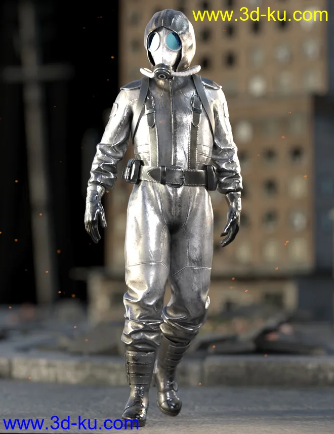 Radioactive Soldier Outfit for Genesis 8 Male(s)模型的图片6