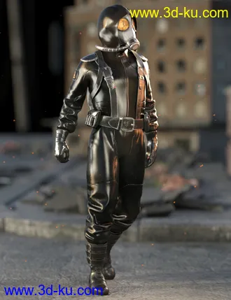 3D打印模型Radioactive Soldier Outfit for Genesis 8 Male(s)的图片