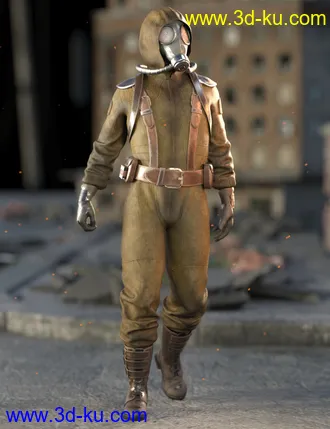 3D打印模型Radioactive Soldier Outfit for Genesis 8 Male(s)的图片