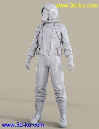 3D打印模型Radioactive Soldier Outfit for Genesis 8 Male(s)的图片