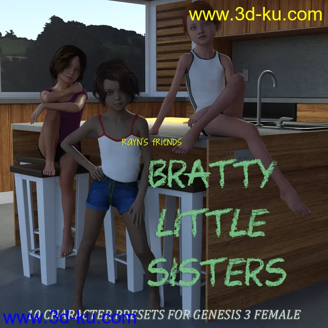 Rayn's Friends - Bratty Little Sisters模型的图片1
