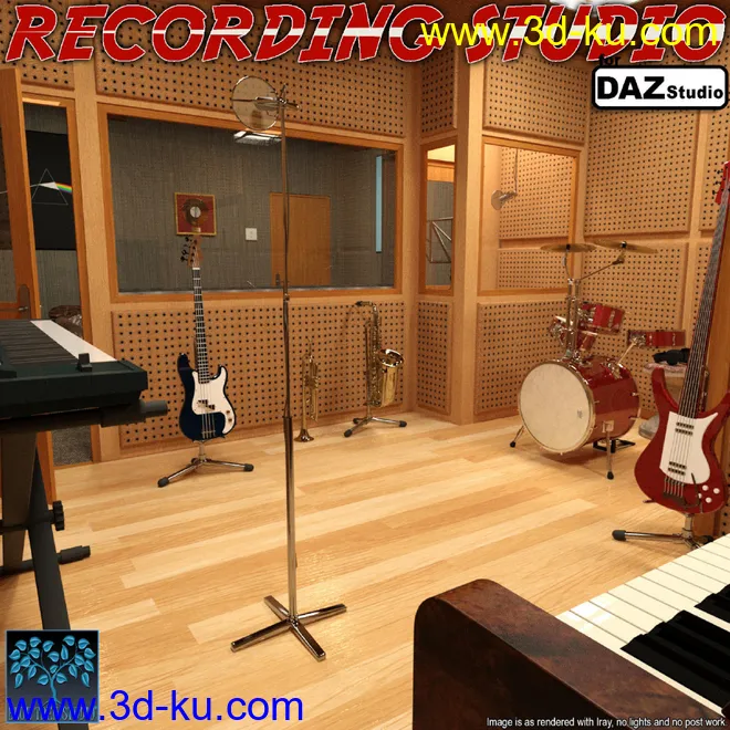 Recording Studio for Daz Studio模型的图片1