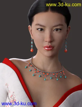 3D打印模型Regal Jewels for Genesis 8 Female(s)的图片