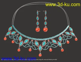 3D打印模型Regal Jewels for Genesis 8 Female(s)的图片