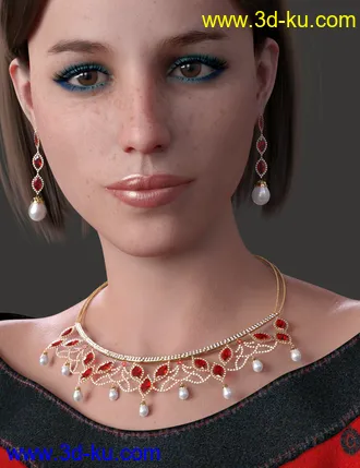 3D打印模型Regal Jewels for Genesis 8 Female(s)的图片