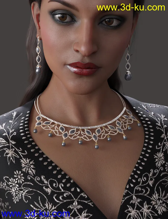 Regal Jewels for Genesis 8 Female(s)模型的图片8