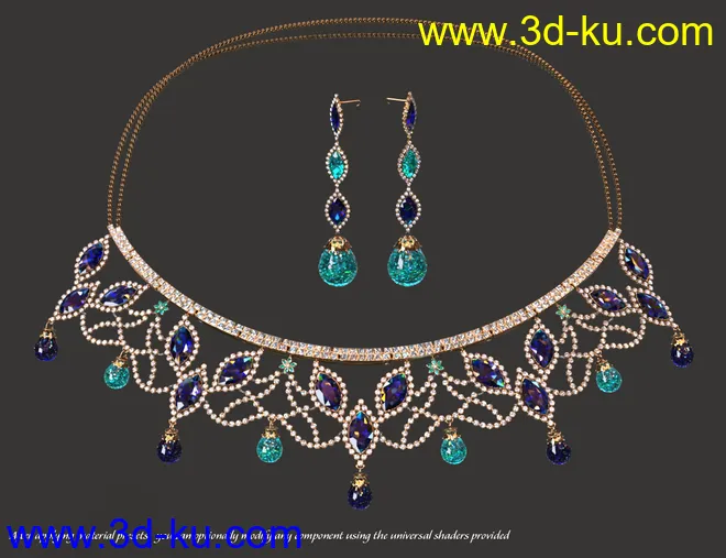 Regal Jewels for Genesis 8 Female(s)模型的图片9