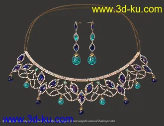 3D打印模型Regal Jewels for Genesis 8 Female(s)的图片