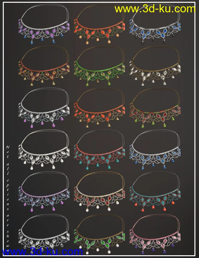 Regal Jewels for Genesis 8 Female(s)模型的图片11