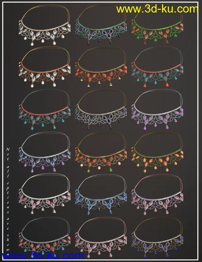 Regal Jewels for Genesis 8 Female(s)模型的图片12