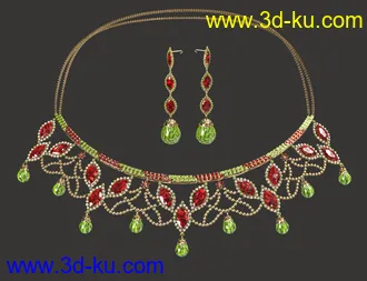 3D打印模型Regal Jewels for Genesis 8 Female(s)的图片