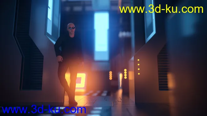 Render In A Box - Scifi Power Room模型的图片3