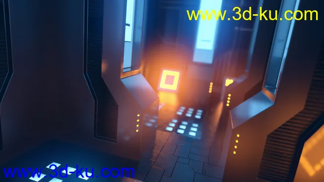 Render In A Box - Scifi Power Room模型的图片4