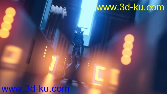 Render In A Box - Scifi Power Room模型的图片7