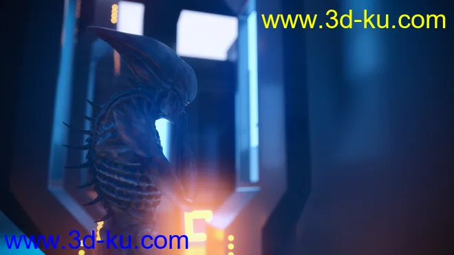 Render In A Box - Scifi Power Room模型的图片8