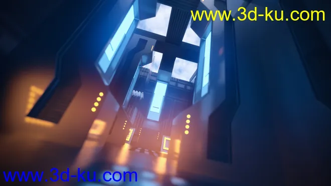 Render In A Box - Scifi Power Room模型的图片10