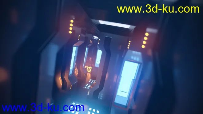 Render In A Box - Scifi Power Room模型的图片11