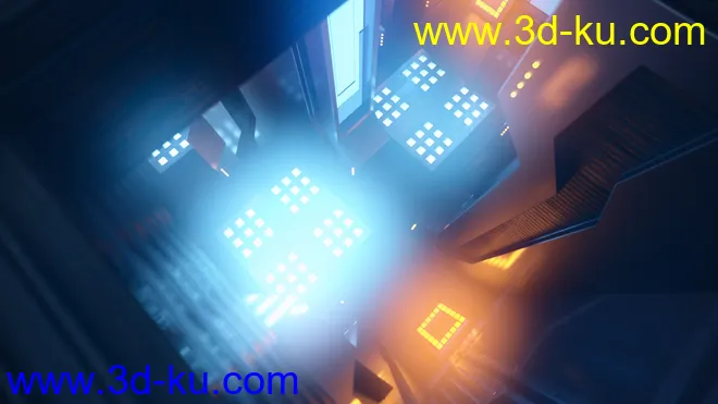 Render In A Box - Scifi Power Room模型的图片12