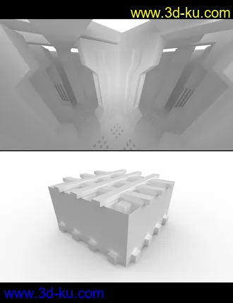 3D打印模型Render In A Box - Scifi Power Room的图片