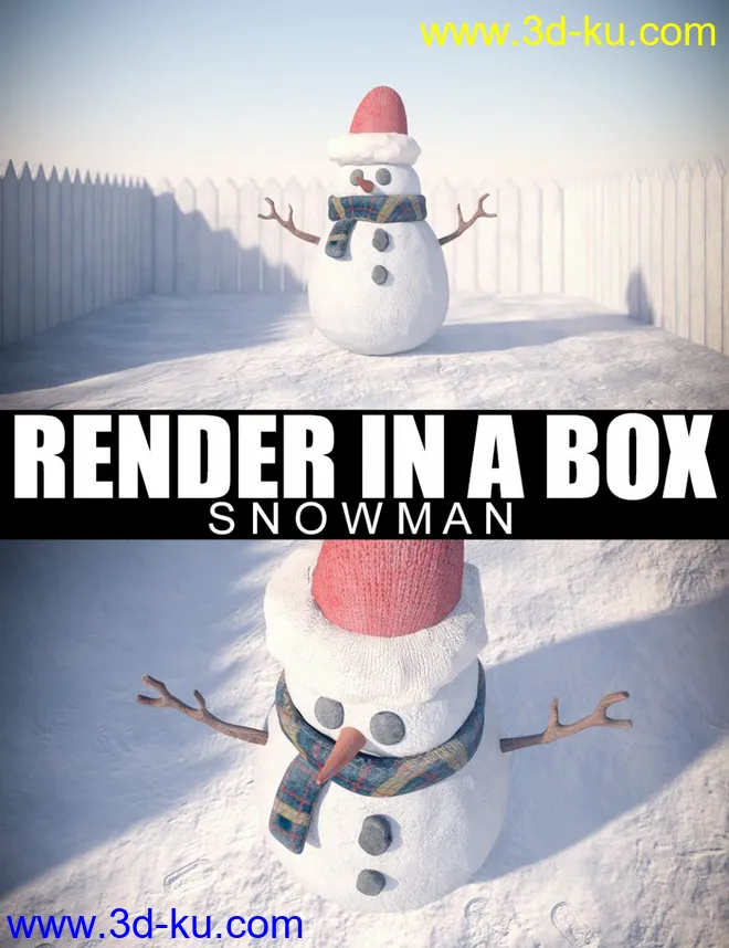 Render In A Box - Snowman模型的图片1