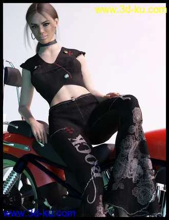 3D打印模型Retro Style Outfit for Genesis 8 Female(s)的图片