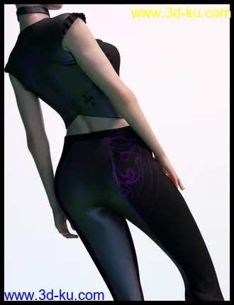3D打印模型Retro Style Outfit for Genesis 8 Female(s)的图片