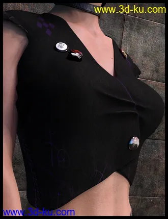 3D打印模型Retro Style Outfit for Genesis 8 Female(s)的图片