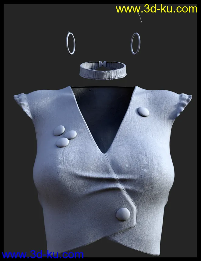 Retro Style Outfit for Genesis 8 Female(s)模型的图片13