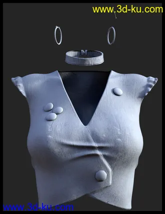 3D打印模型Retro Style Outfit for Genesis 8 Female(s)的图片
