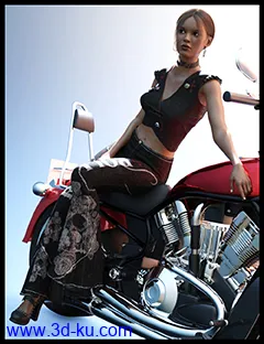 3D打印模型Retro Style Outfit for Genesis 8 Female(s)的图片