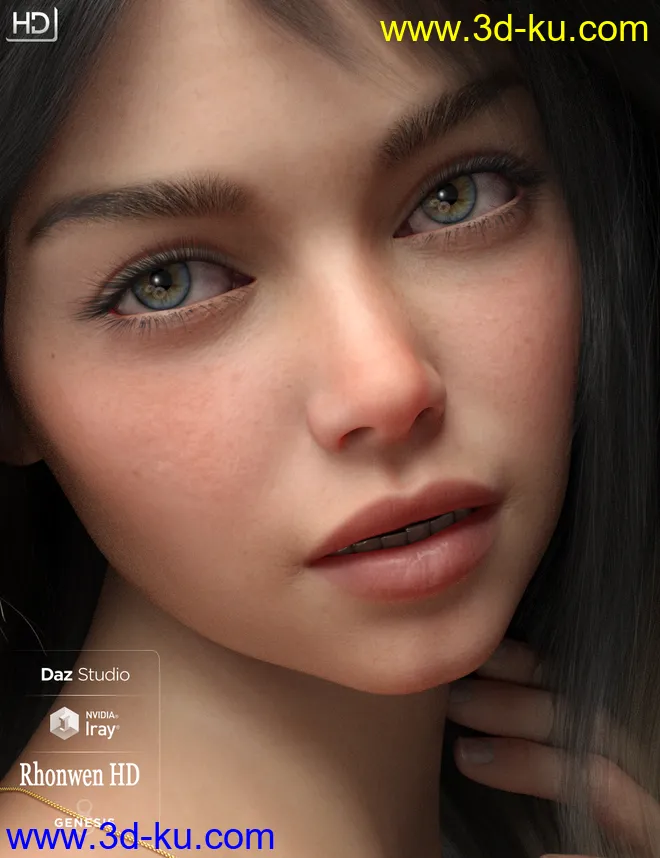 Rhonwen HD For Genesis 8 Female模型的图片3