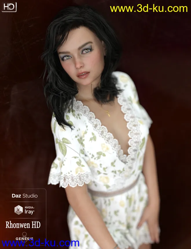Rhonwen HD For Genesis 8 Female模型的图片8