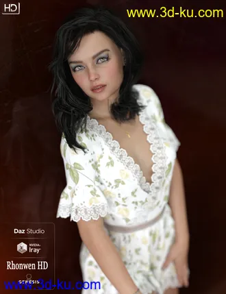 3D打印模型Rhonwen HD For Genesis 8 Female的图片