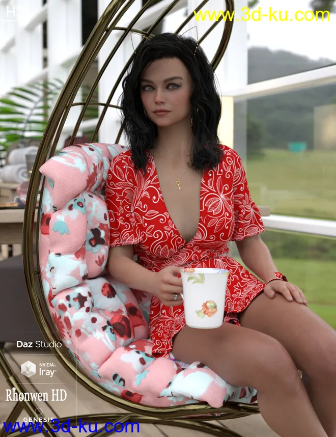 Rhonwen HD For Genesis 8 Female模型的图片9