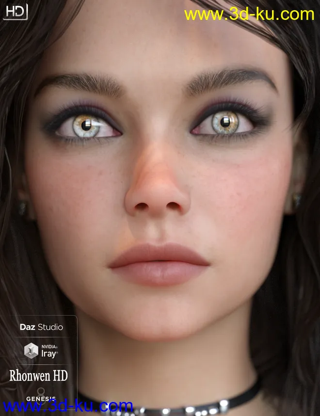 Rhonwen HD For Genesis 8 Female模型的图片10