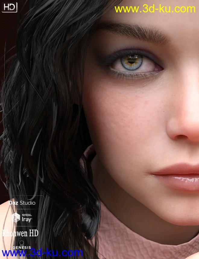 Rhonwen HD For Genesis 8 Female模型的图片17