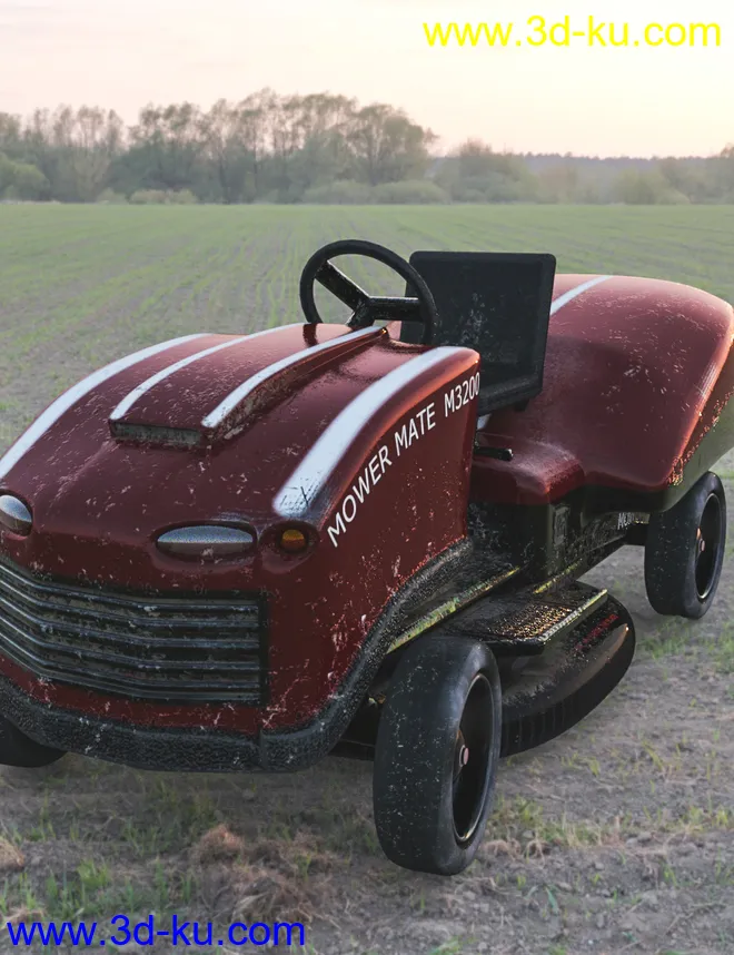 Riding Mower For Iray模型的图片4