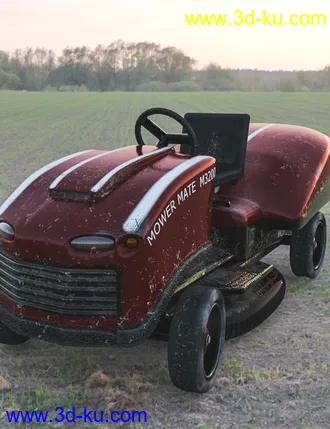 3D打印模型Riding Mower For Iray的图片